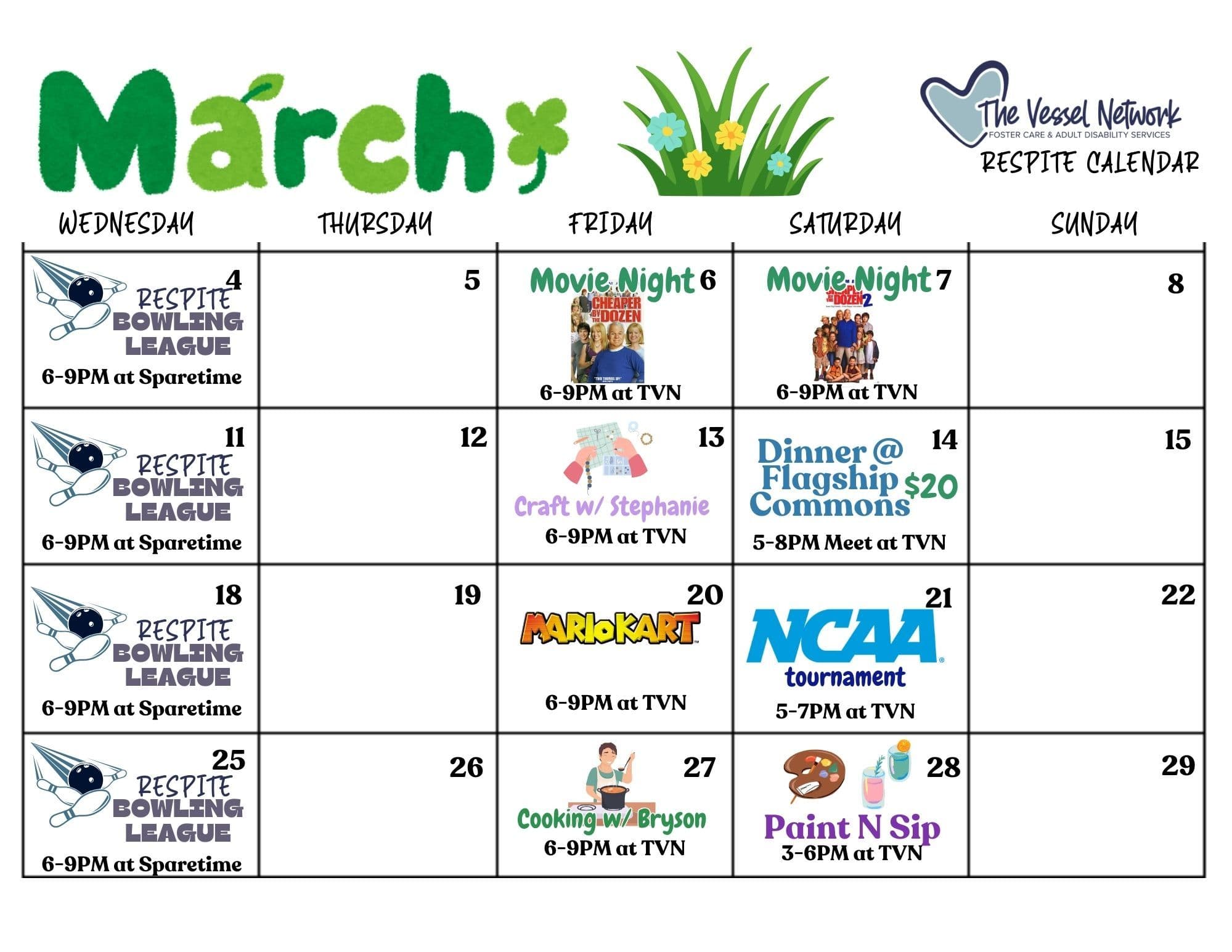 Events Calendary - February
