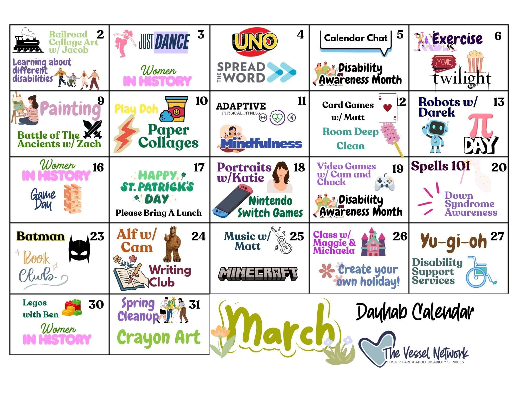 Events Calendary - February