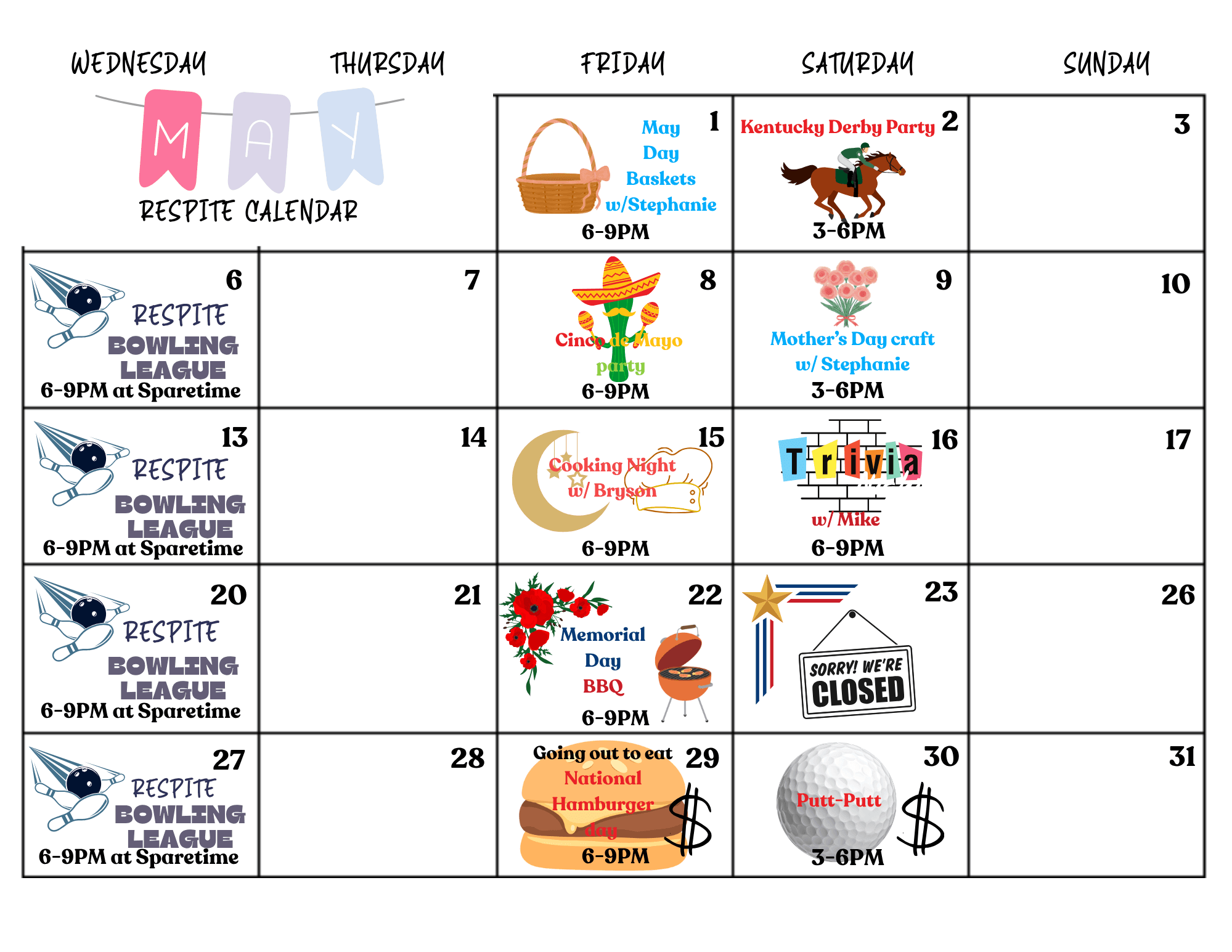 Events Calendary - February