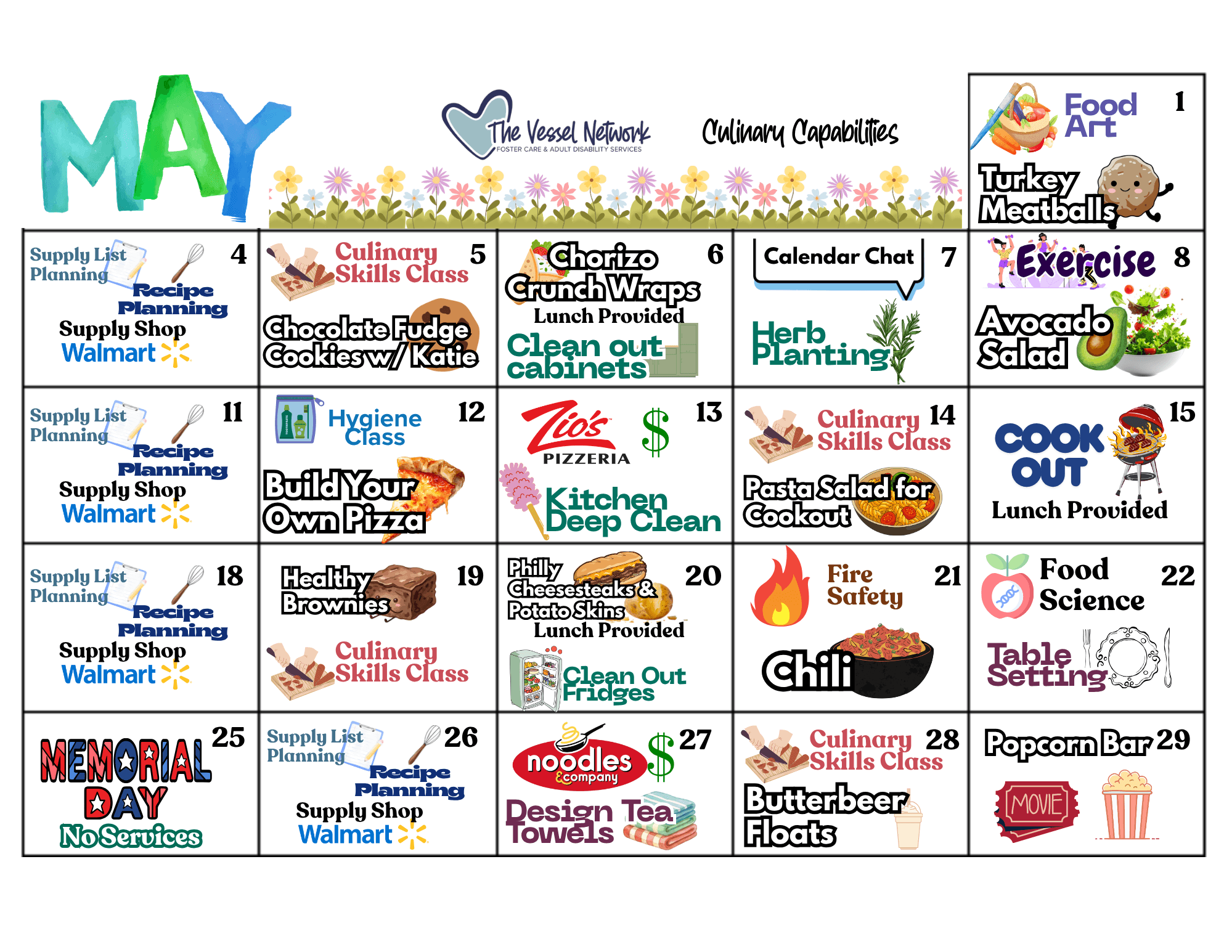Events Calendar - February