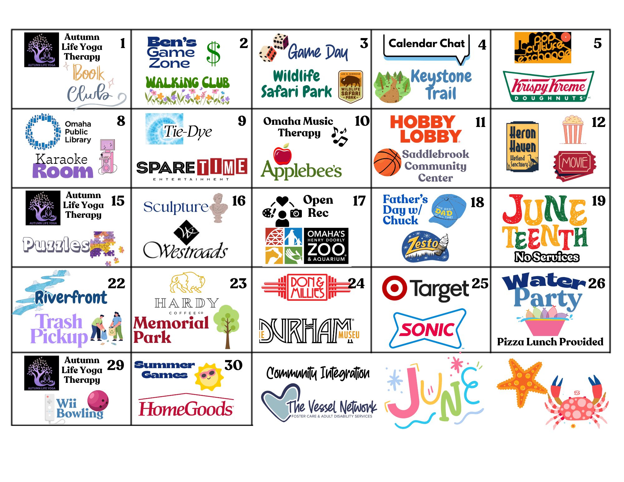 Events Calendary - February